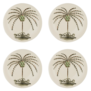 Palm Dinner Plates, Set of 4