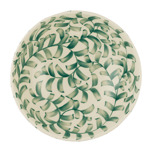 Green Scroll Salad Bowl