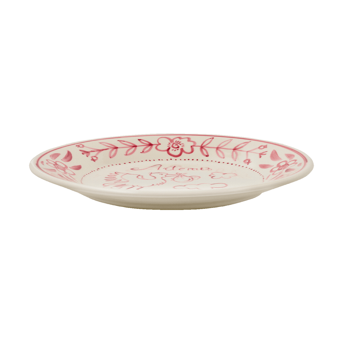 Personalized Rose Pink Birth Plate