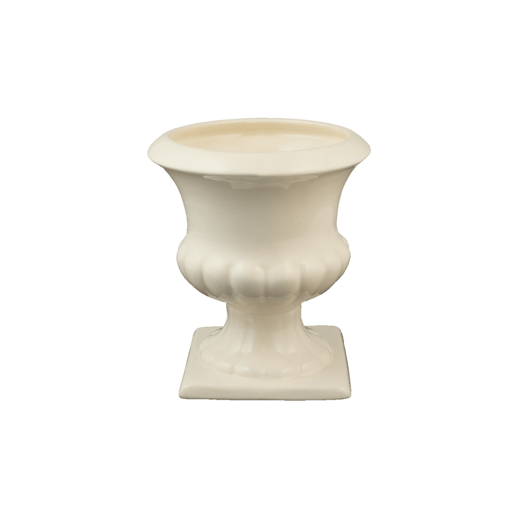 Cream Fluted Vase