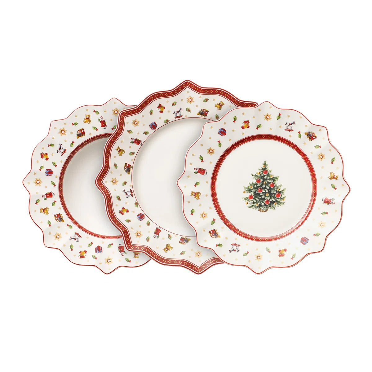 Toys Delight Set of Plates, 12-Piece in Multi