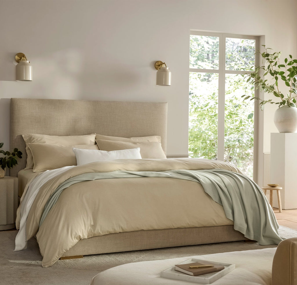 Signature Vintage Washed Duvet Set in Vintage Sand