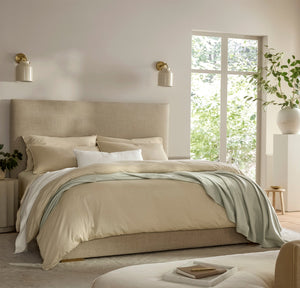 Signature Vintage Washed Duvet Set in Vintage Sand