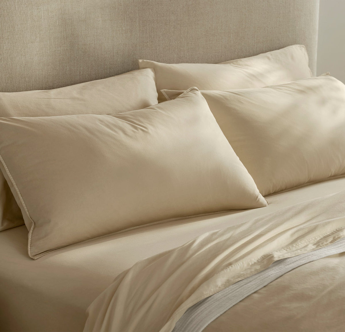 Signature Vintage Washed Duvet Set in Vintage Sand
