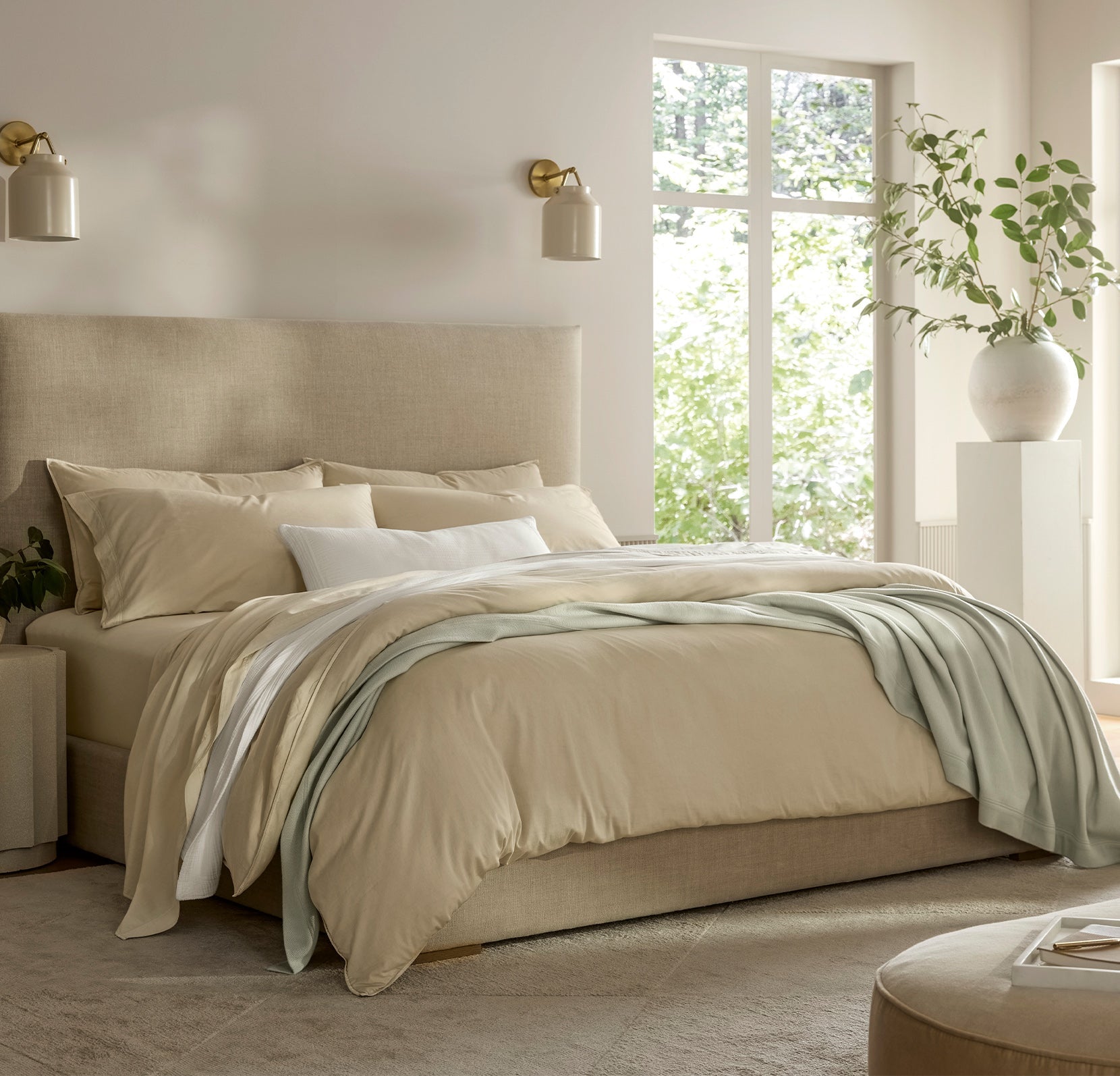Signature Vintage Washed Sheet Set in Vintage Sand