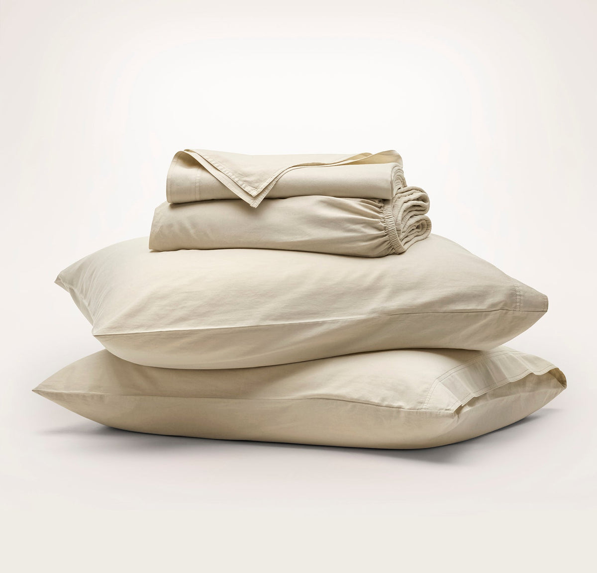 Signature Vintage Washed Sheet Set in Vintage White