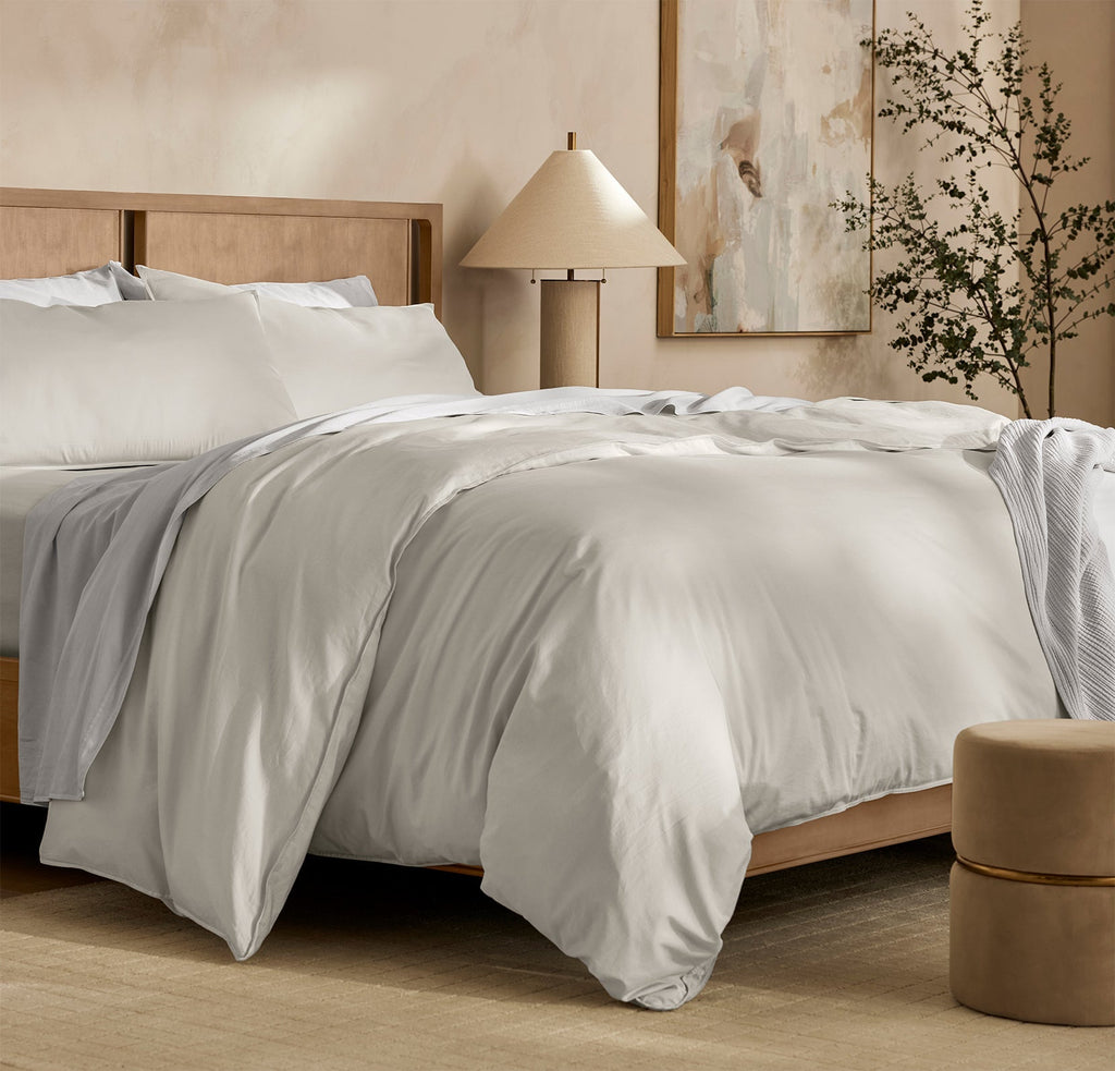 Signature Vintage Washed Duvet Set in Vintage Mist
