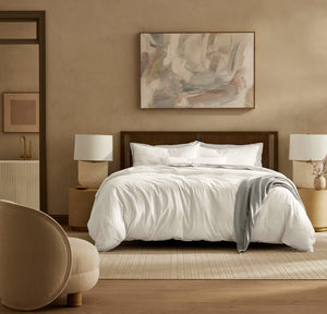 Signature Vintage Washed Duvet Set in Vintage White