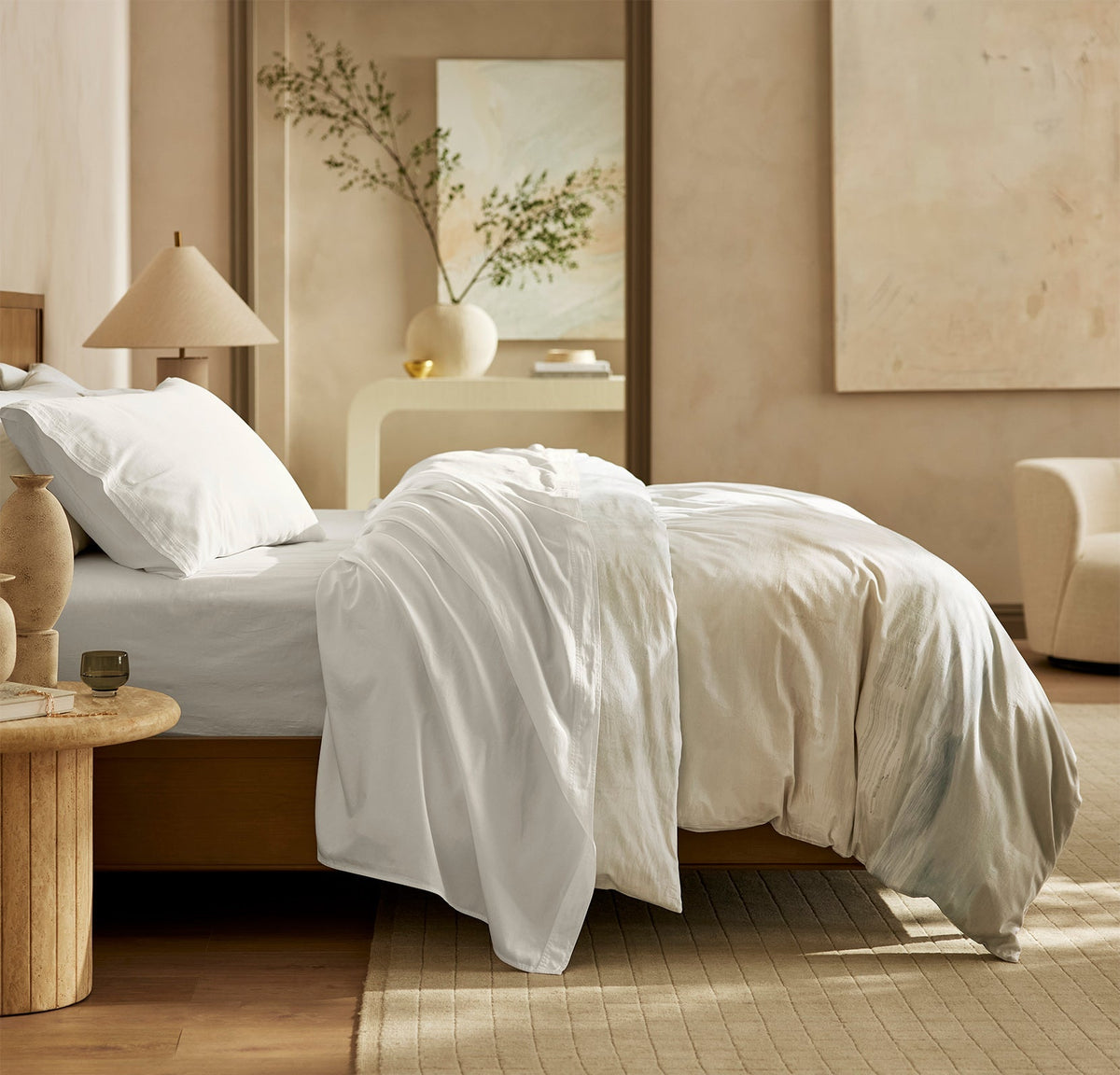 Signature Vintage Washed Sheet Set in Vintage White