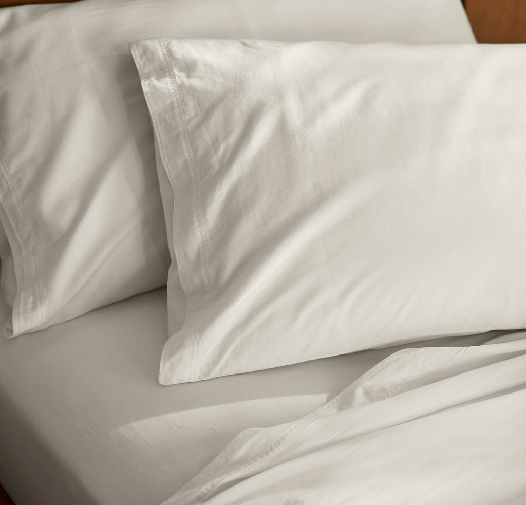 Signature Vintage Washed Sheet Set in Vintage White
