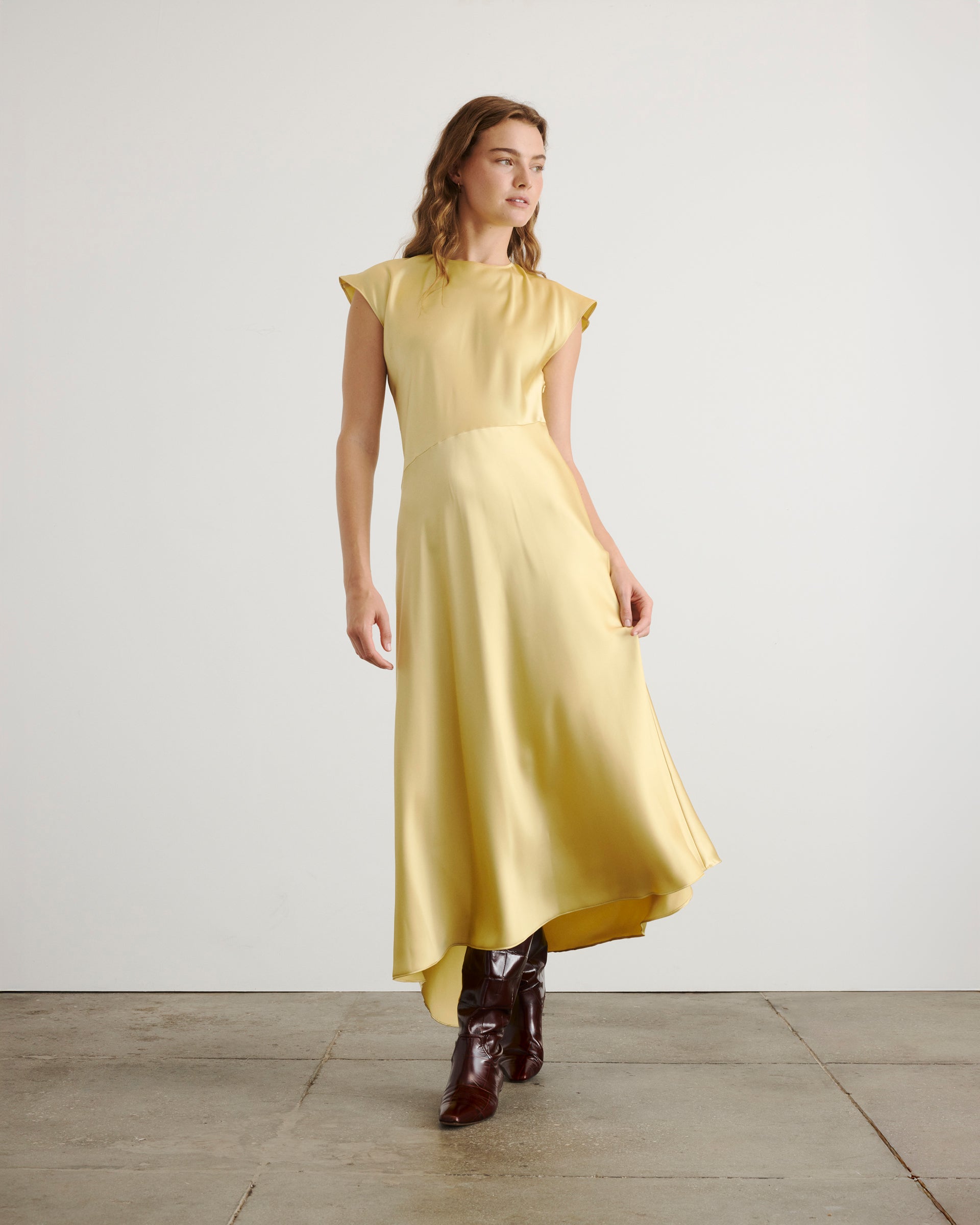 Violeta Dress in Buttermilk
