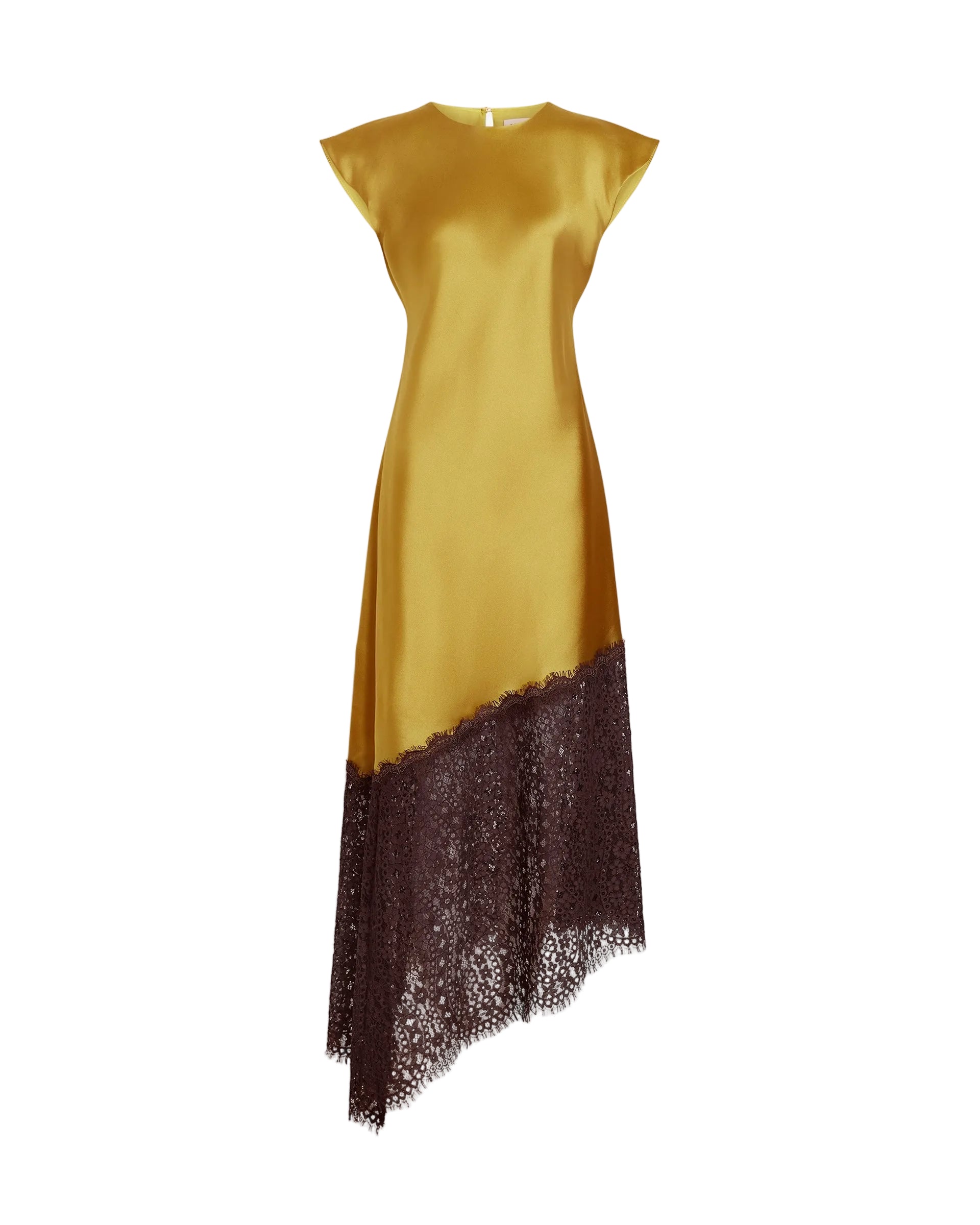 Violeta Lace Dress in Hazel/Dark Fig
