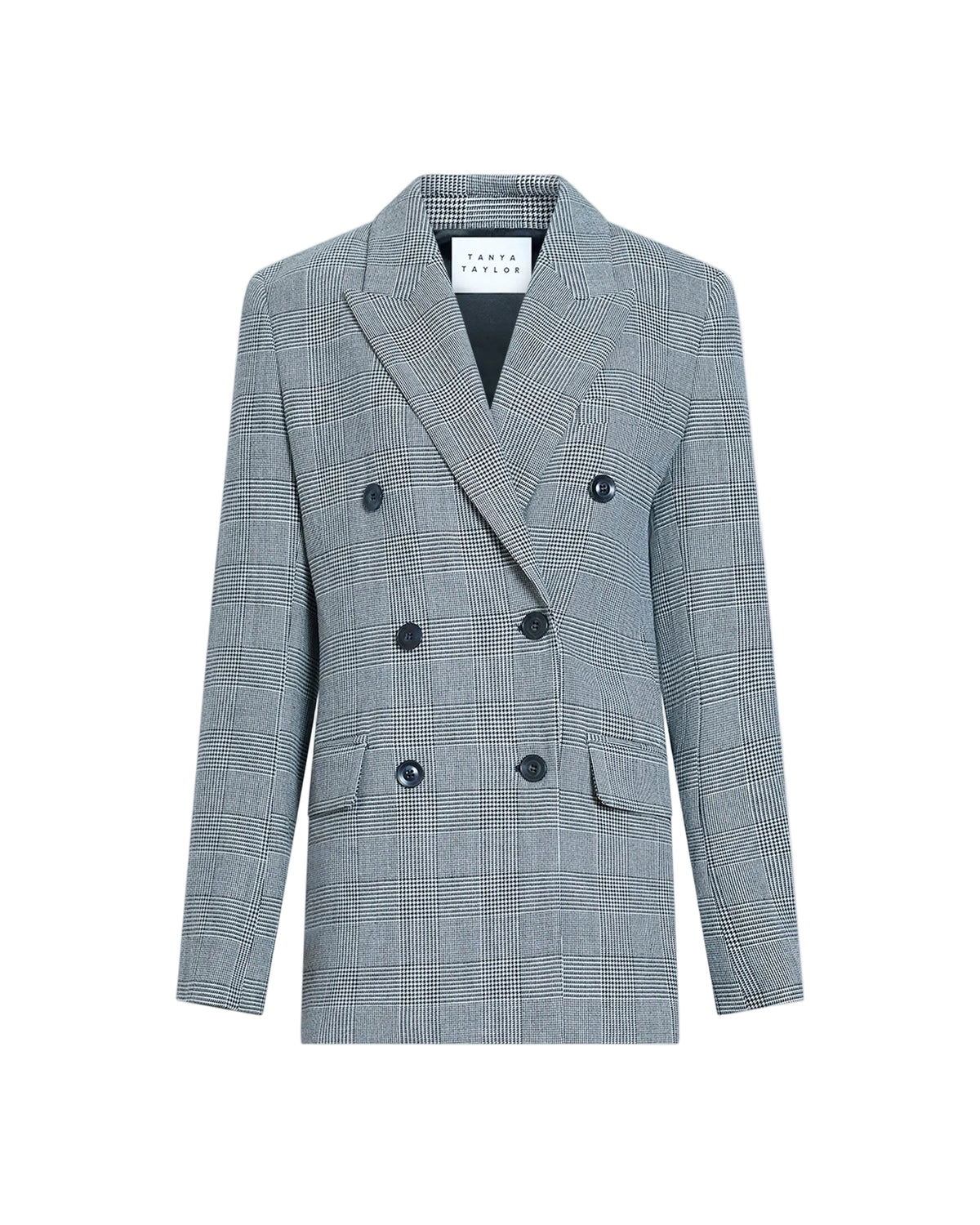 Virginia Blazer in Black/White Plaid