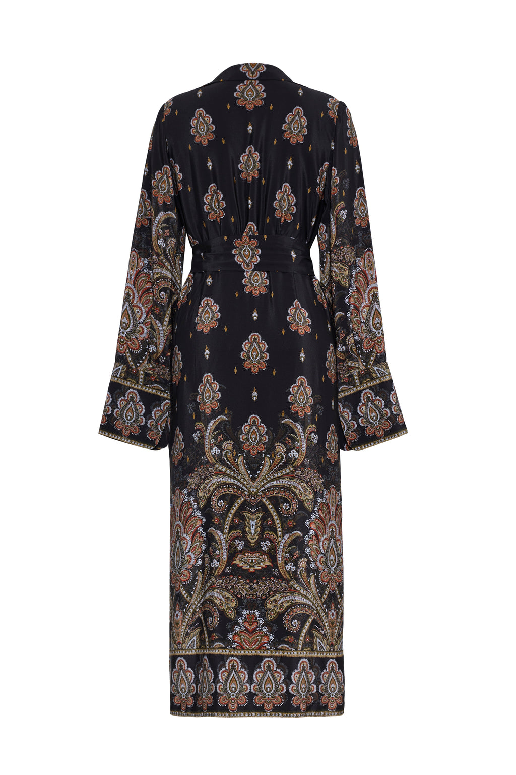 Viv Midi Dress in Castle Paisley Black