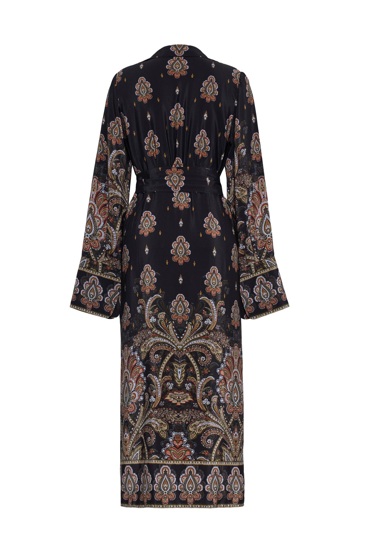 Viv Midi Dress in Castle Paisley Black