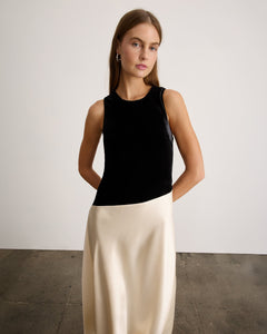 Vivian Gown in Black/Ivory