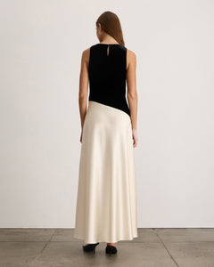 Vivian Gown in Black/Ivory
