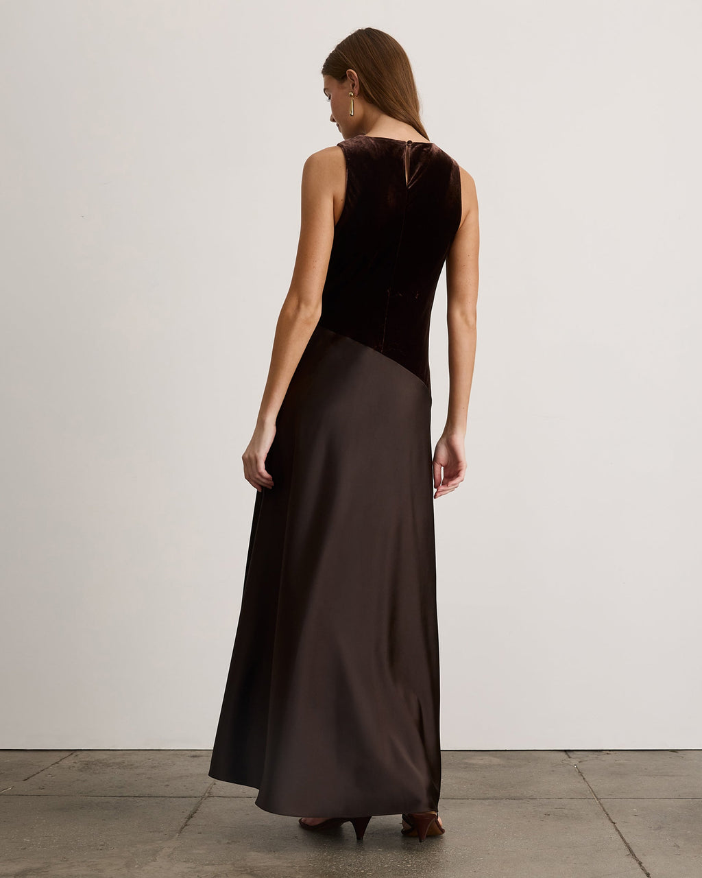 Vivian Gown in Dark Fig