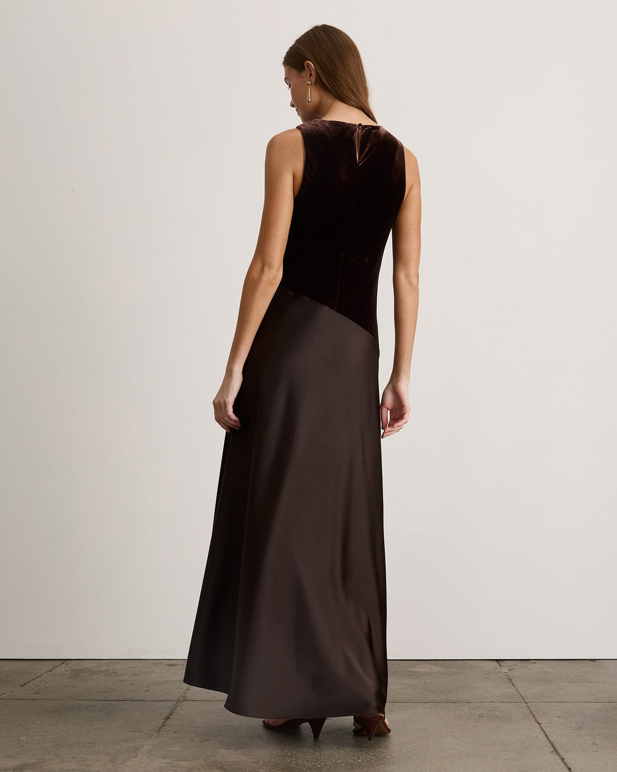 Vivian Gown in Dark Fig