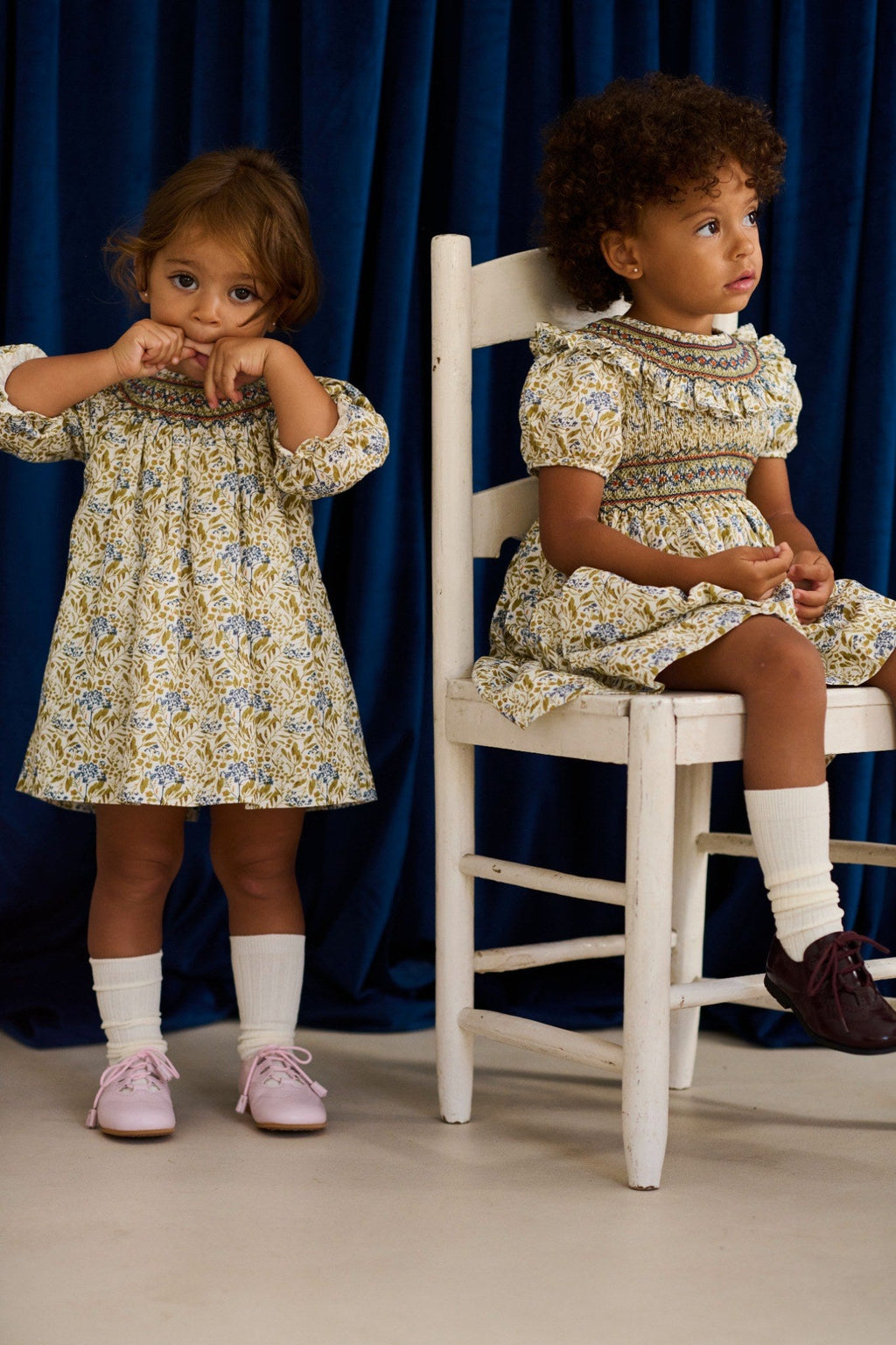 Ines Dress in Yellow Floral