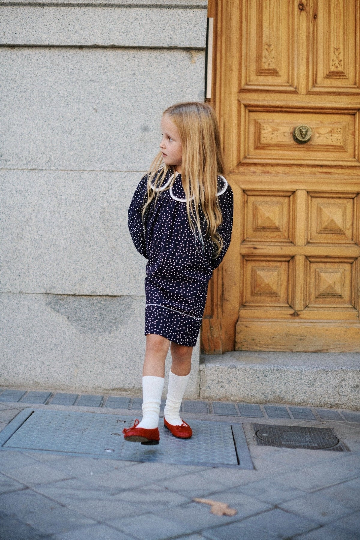 Clementine Dress in Polka Dots