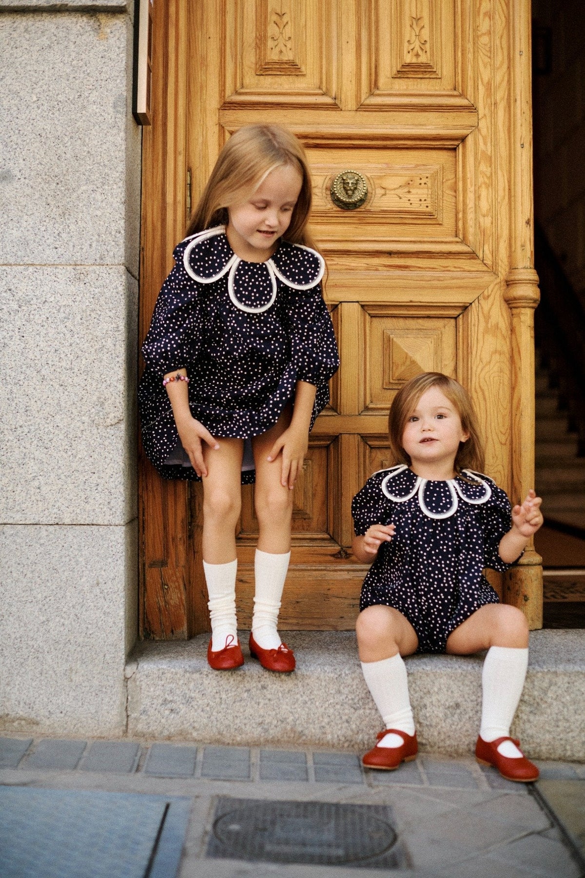 Clementine Dress in Polka Dots