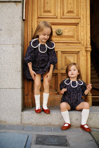 Clementine Dress in Polka Dots
