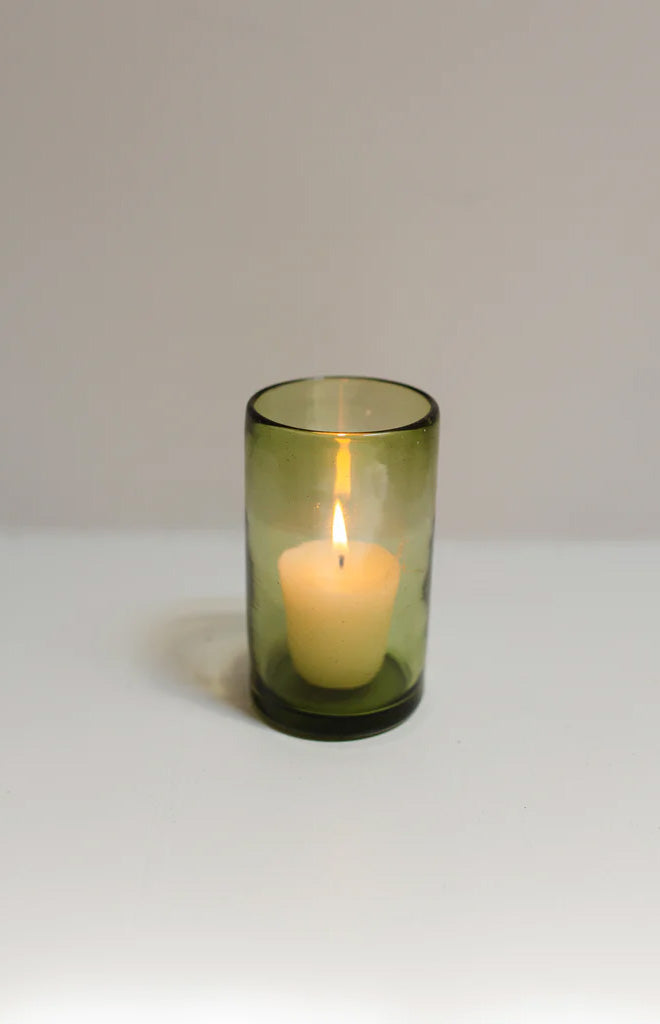 Votives in Light Olive, Set of 2