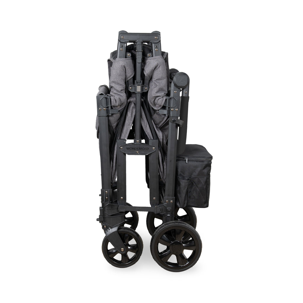 WonderFold W Elite Pro Stroller Wagon 2-Seater in Charcoal Gray