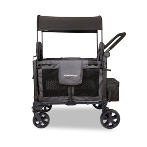 WonderFold W Elite Pro Stroller Wagon 2-Seater in Charcoal Gray