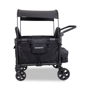 WonderFold W Elite Pro Stroller Wagon 2-Seater in Jet Black
