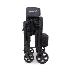 WonderFold W Elite Pro Stroller Wagon 2-Seater in Jet Black