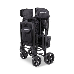 WonderFold W Elite Pro Stroller Wagon 2-Seater in Jet Black
