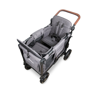 WonderFold W Luxe Pro Stroller Wagon 2-Seater in Charcoal Gray