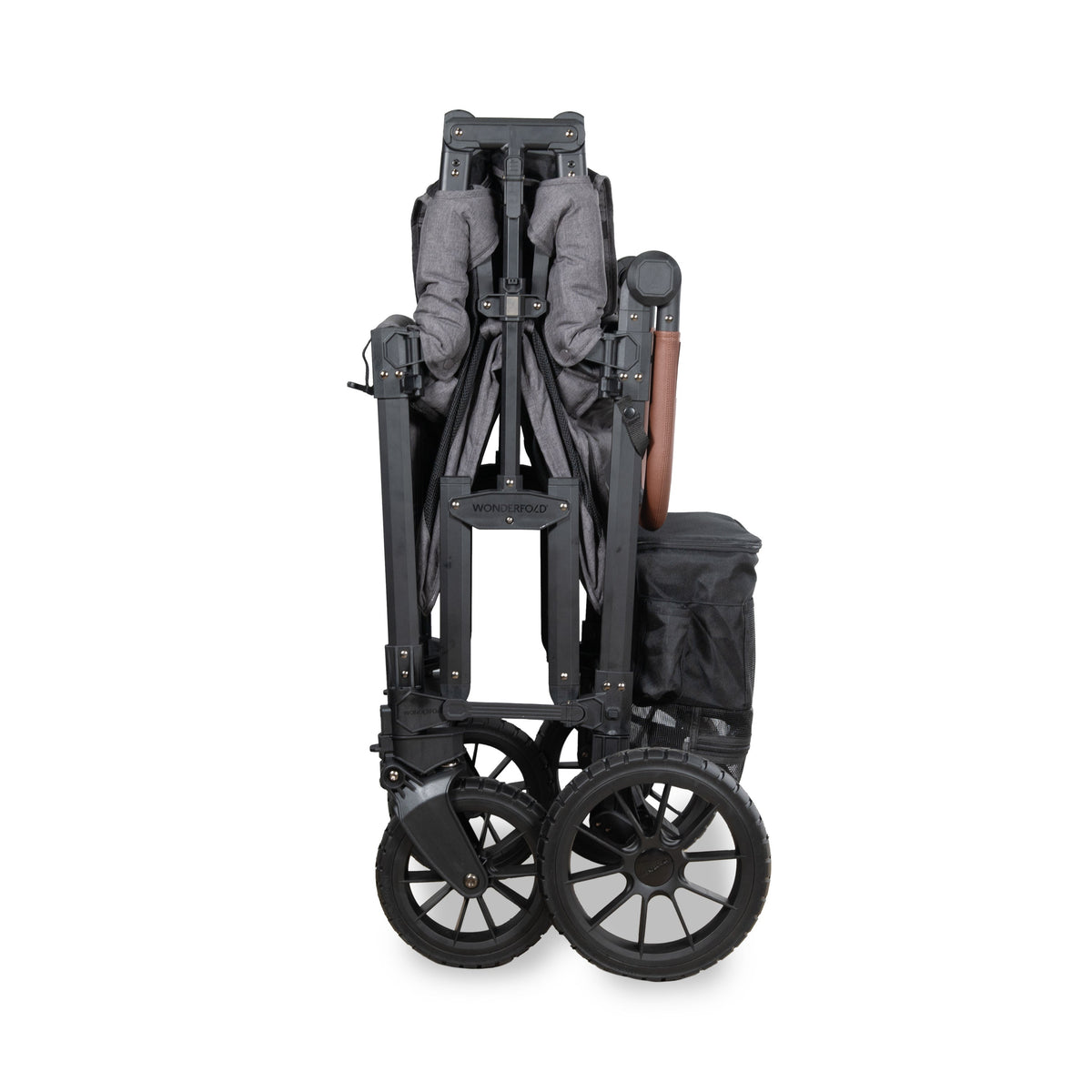 WonderFold W Luxe Pro Stroller Wagon 2-Seater in Charcoal Gray