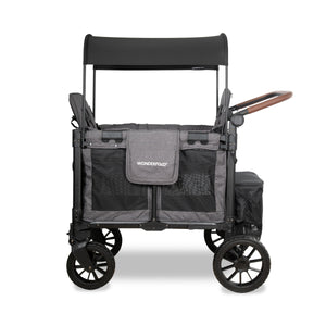 WonderFold W Luxe Pro Stroller Wagon 2-Seater in Charcoal Gray