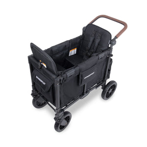 WonderFold W Luxe Pro Stroller Wagon 2-Seater in Jet Black