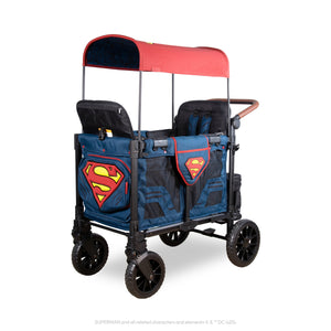 WonderFold W Luxe Pro Stroller Wagon 2-Seater in Superman