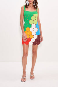 Beep Beep Tank Mini Dress in Island Multi