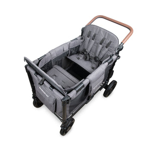WonderFold W Luxe Pro Stroller Wagon 4-Seater in Charcoal Gray