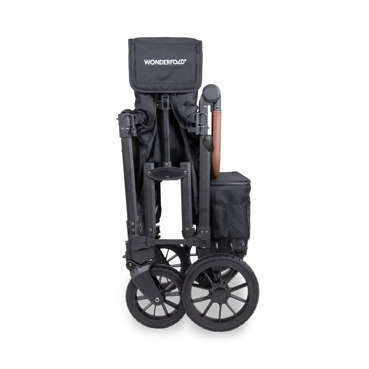 WonderFold W Luxe Pro Stroller Wagon 4-Seater in Jet Black