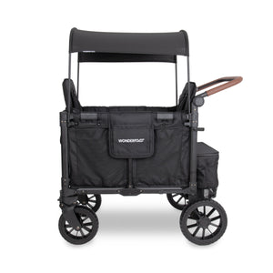 WonderFold W Luxe Pro Stroller Wagon 4-Seater in Jet Black