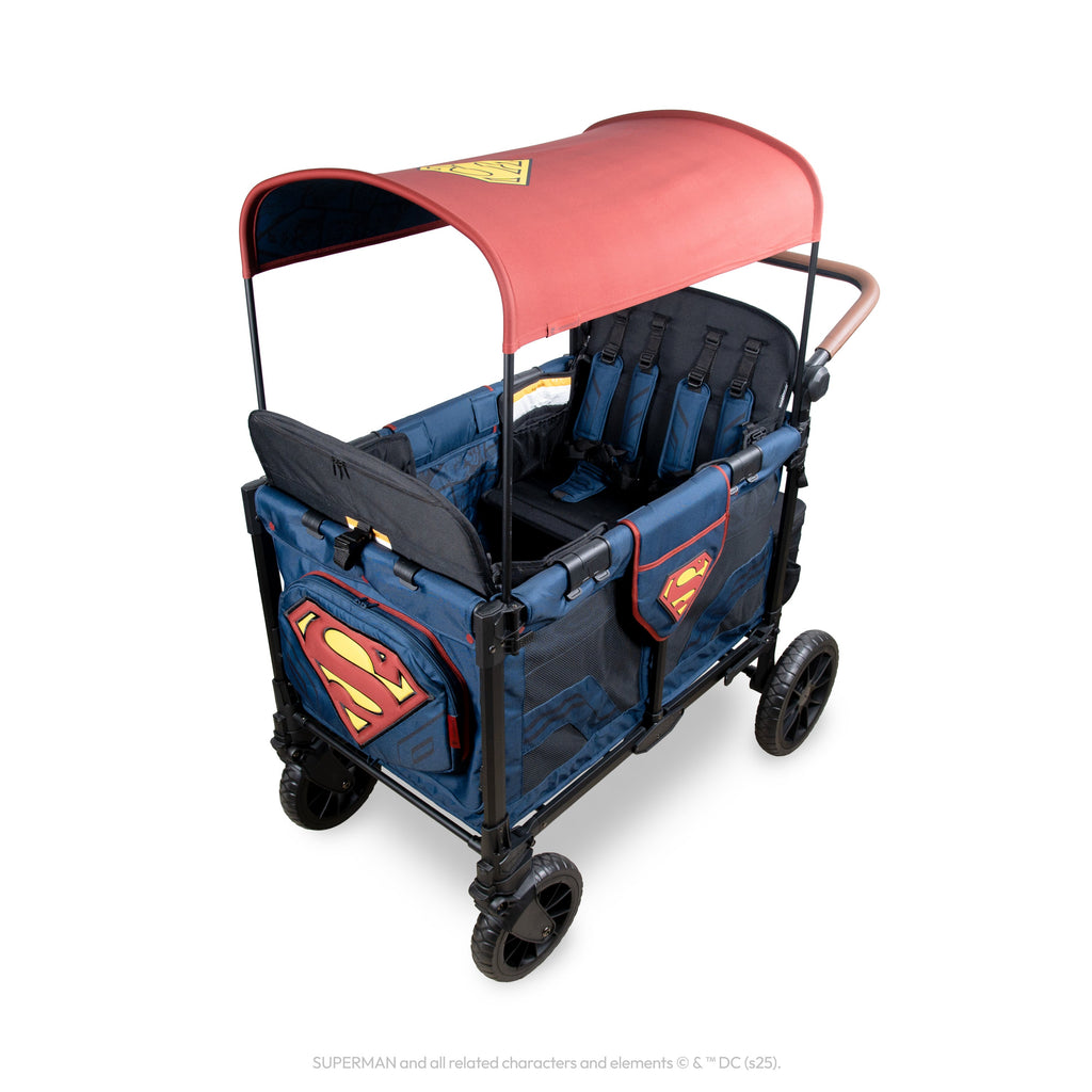 WonderFold Superman W4 Luxe Pro Quad Stroller Wagon