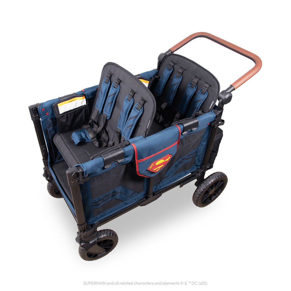 WonderFold Superman W4 Luxe Pro Quad Stroller Wagon