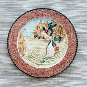 Wildlife Mallards Swimming Wall Plate
