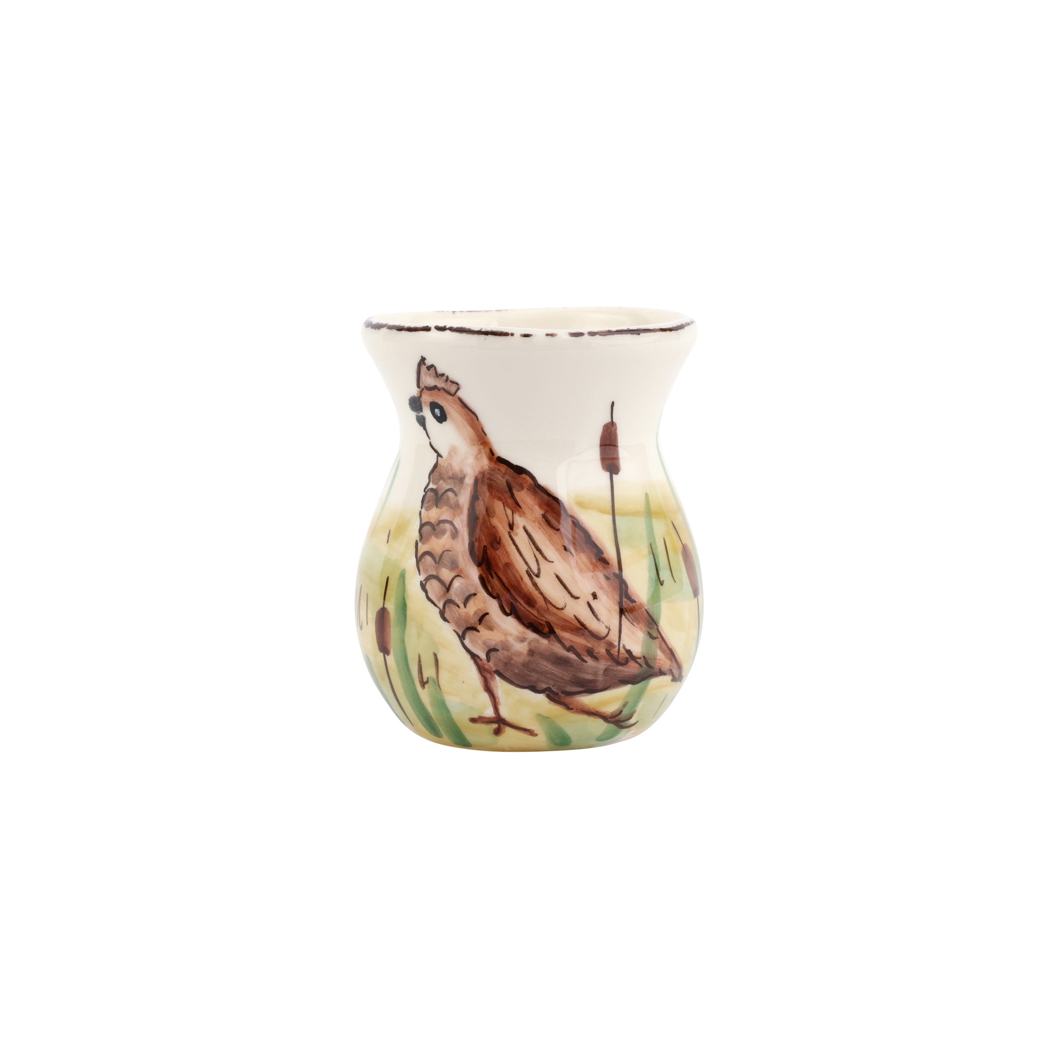 Wildlife Quail Bud Vase in Multi