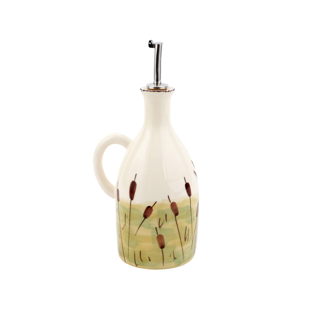 Wildlife Pheasant Handled Olive Oil Bottle in Multi