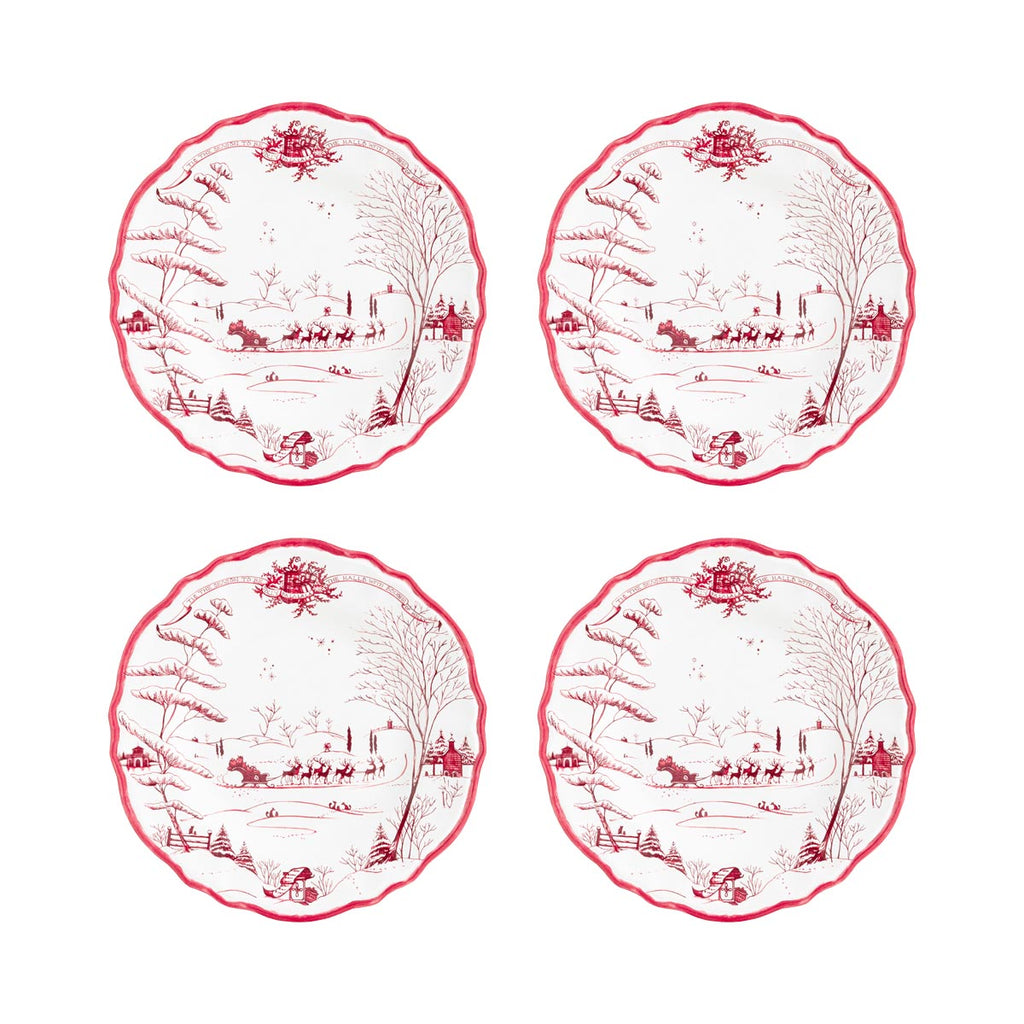 Winter Frolic Melamine Salad, Set of 4