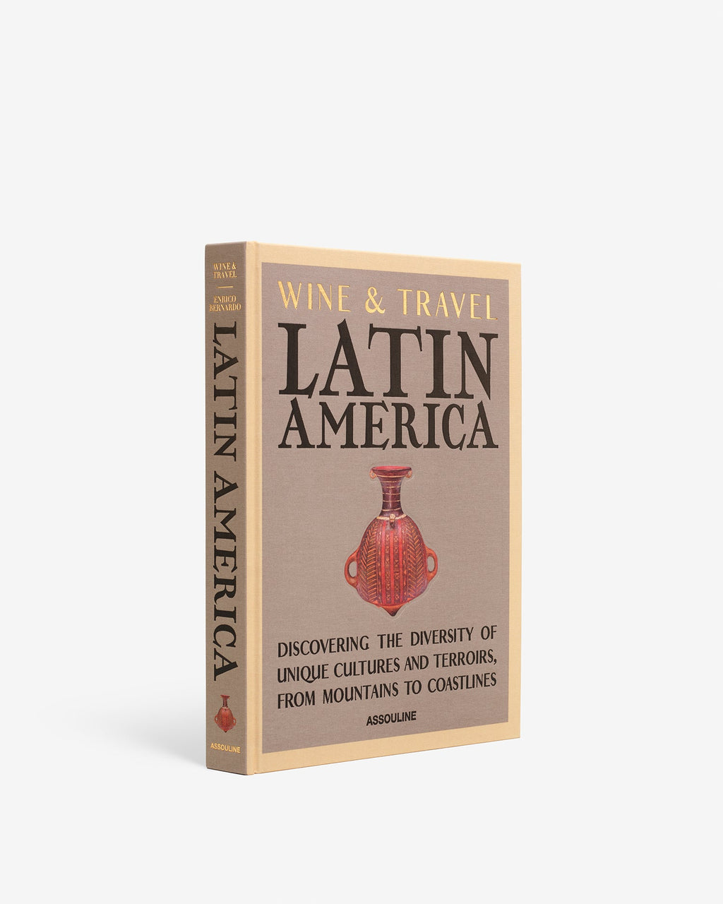 Book titled 'Latin America' by Wine & Travel on a white background