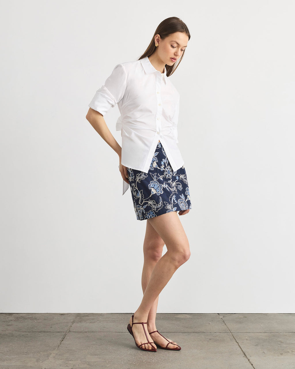 Ari Skirt in Maritime Blue Multi